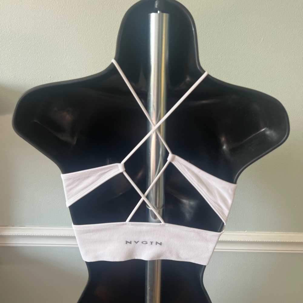 NVGTN White Sports Bra - Picture 4 of 5